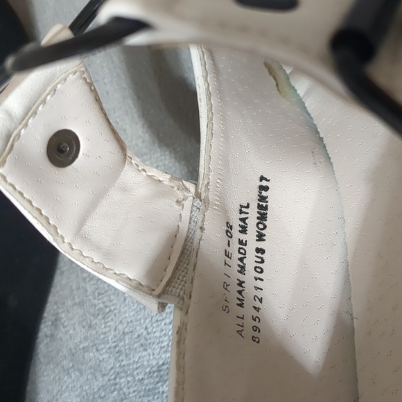 Demonia Sprite-02 Platform Mary Jane Shoes White Vegan Leather size 7 - Picture 5 of 10